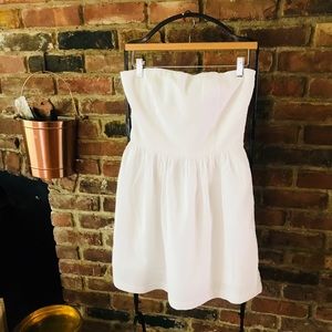 Gap Strapless White Dress